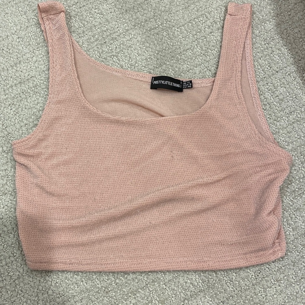 Pretty little things, pink sequin top size